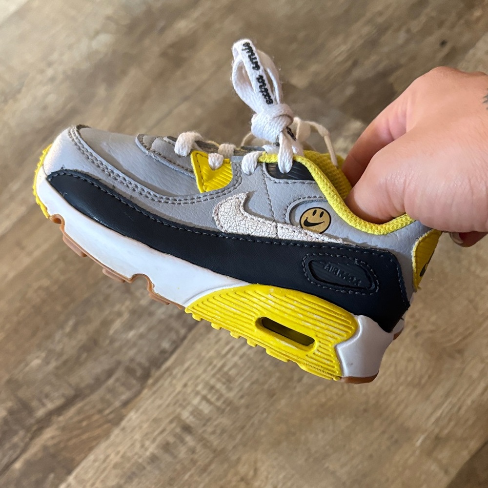 Nike air max Kids Yellow & Black Athletic Sneakers - Smile Detail 7C